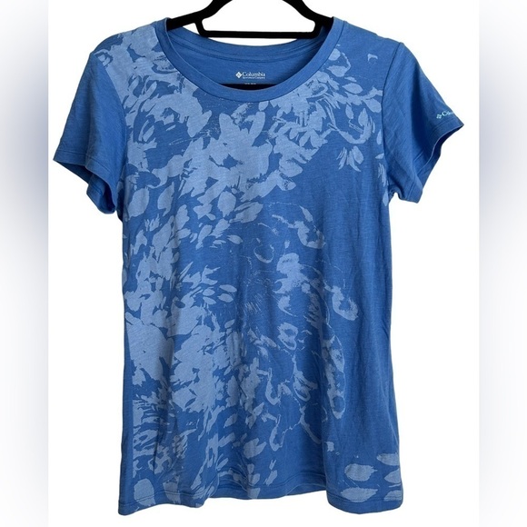 (2) Columbia Women's Abstract Print Active Tee- Pink/ Blue Size XS - Picture 6 of 10